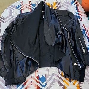 Thin leather jacket